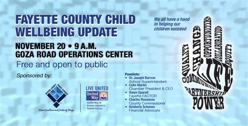 Child Wellbeing Update Presented by Fayette County Public Schools and United Way of Greater Atlanta 